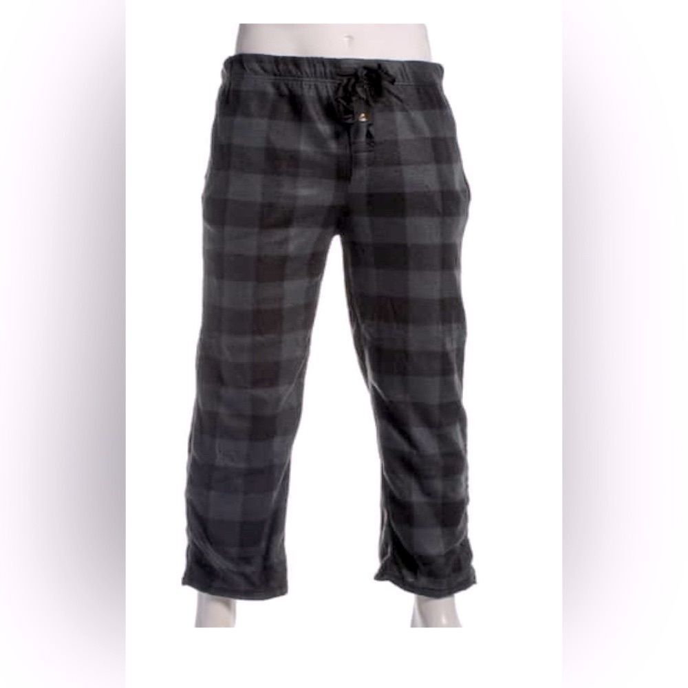 Architect fleece plaid black/grey pajama pants, size: 2XL
